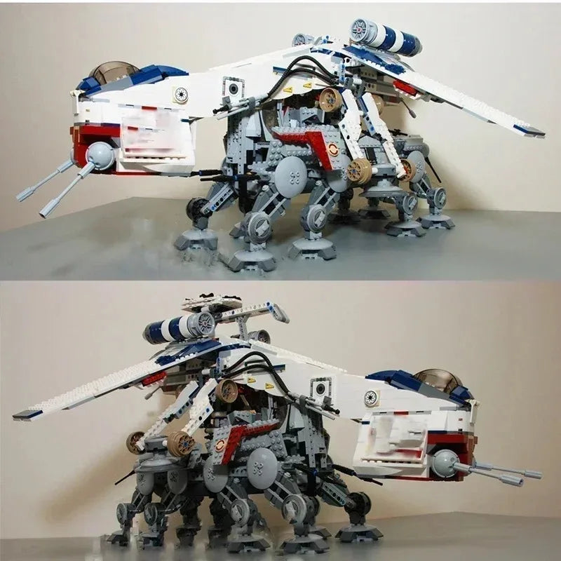 Hot Toys Star Wars Republic Dropship With AT-OT Walker Compatible 10195 Transport Ship Toys For Children Christmas Gifts