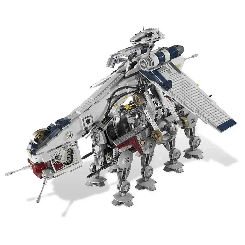 Hot Toys Star Wars Republic Dropship With AT-OT Walker Compatible 10195 Transport Ship Toys For Children Christmas Gifts